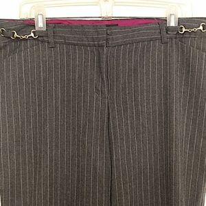 Heather grey pinstripe dress pants